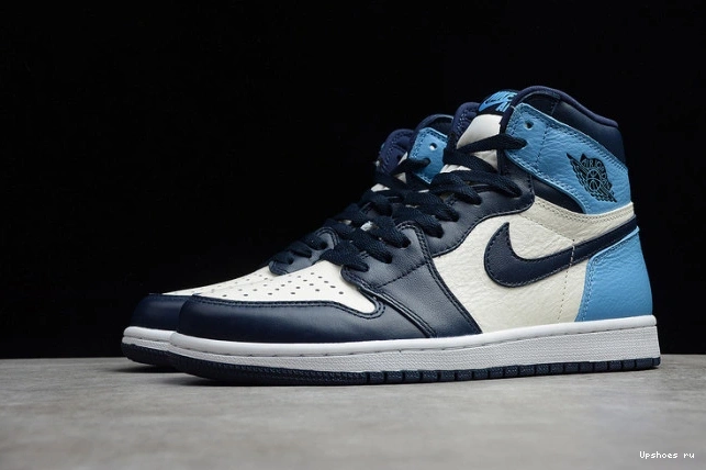 OG University 1 Retro Air - | Blue High Jordan UNC Obsidian 555088-140 0313